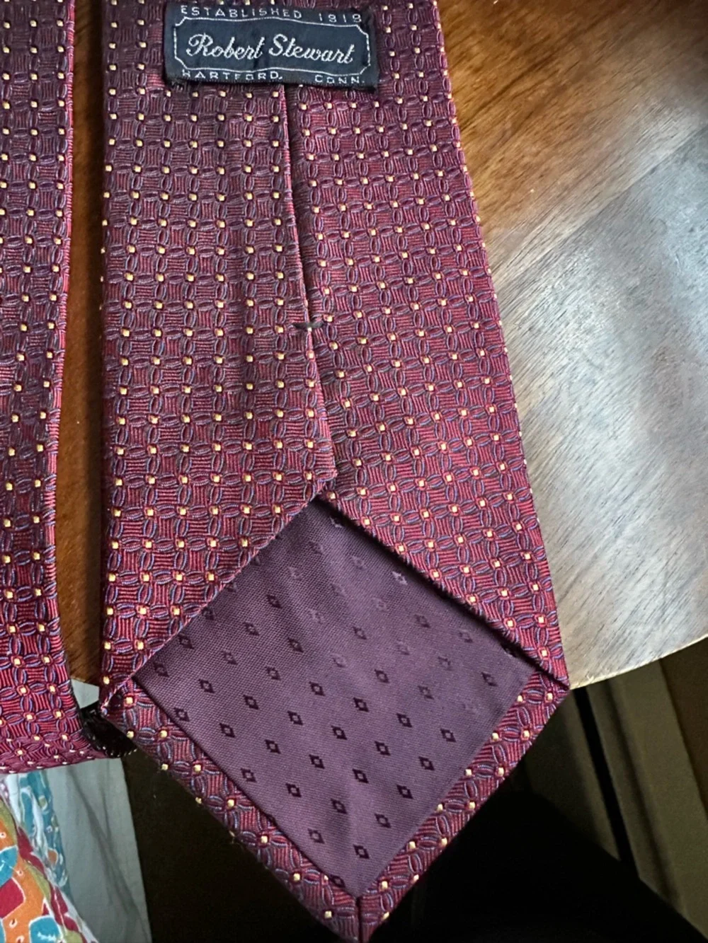 Vintage‎ Robert Stewart Silk Tie Made in USA